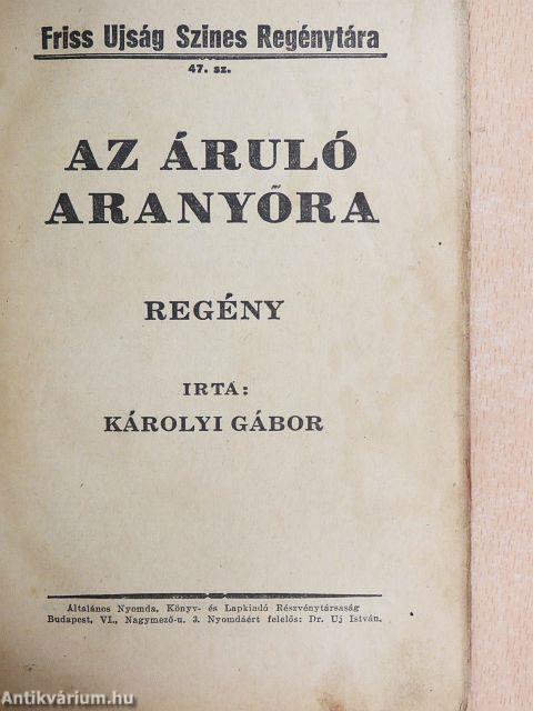 Az áruló aranyóra