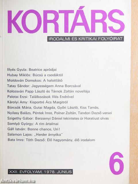 Kortárs 1978. június