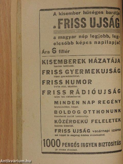 Képes Friss Naptár 1941.