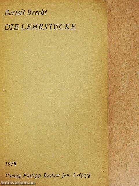 Die Lehrstücke
