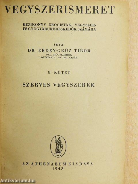 Vegyszerismeret II.