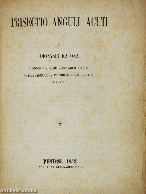 Trisectio anguli acuti