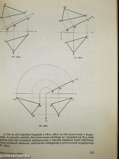 Ábrázoló geometriai példatár