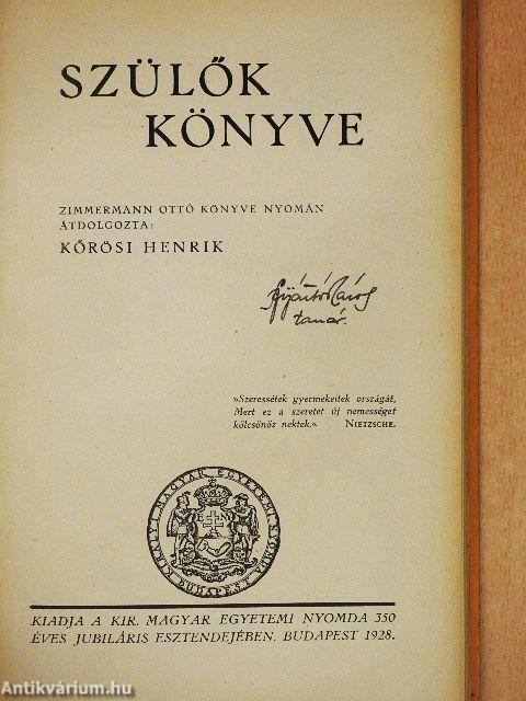 Szülők könyve