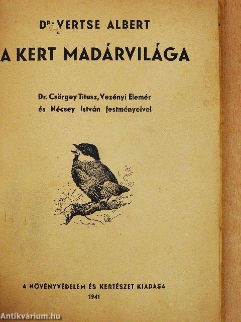 A kert madárvilága