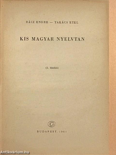 Kis Magyar Nyelvtan