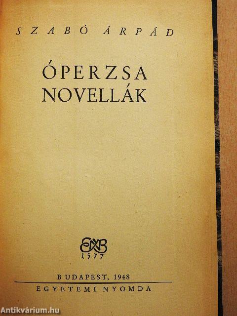 Óperzsa novellák