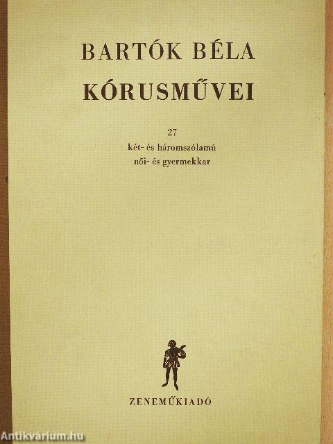 Bartók Béla kórusművei