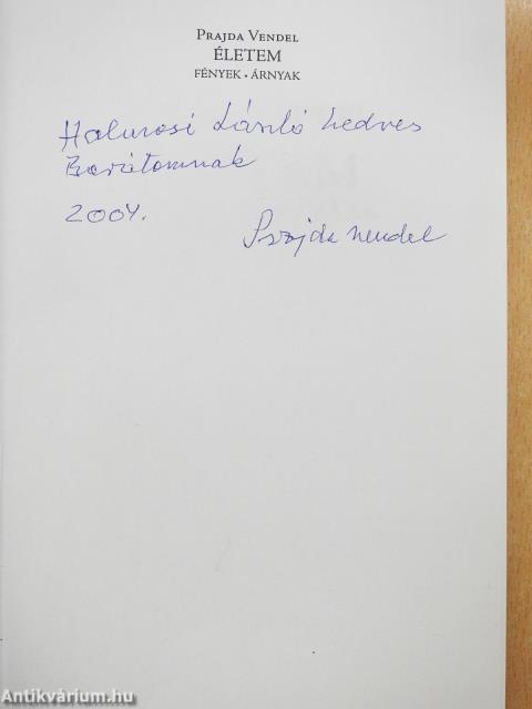 Életem (dedikált példány)