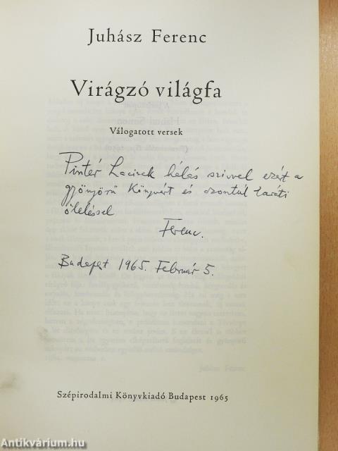 Virágzó világfa (dedikált példány)