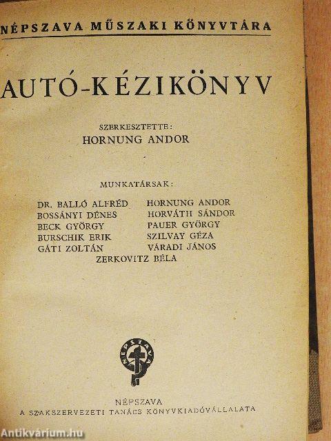 Autó-kézikönyv