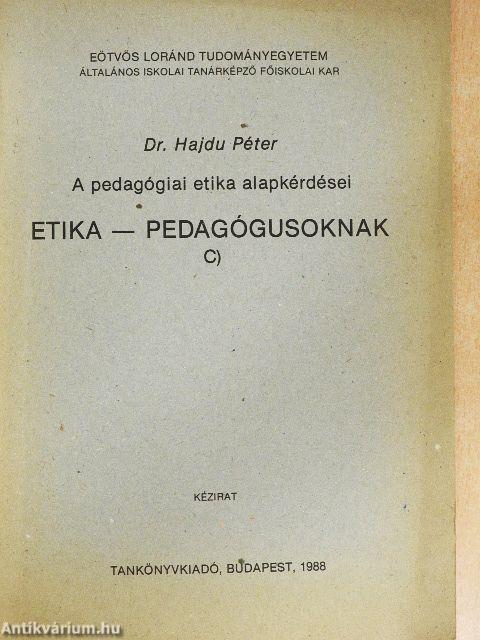 Etika - Pedagógusoknak
