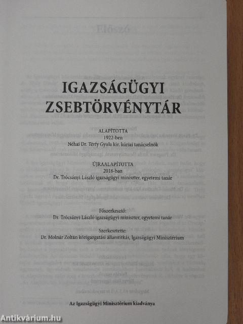 Igazságügyi zsebtörvénytár