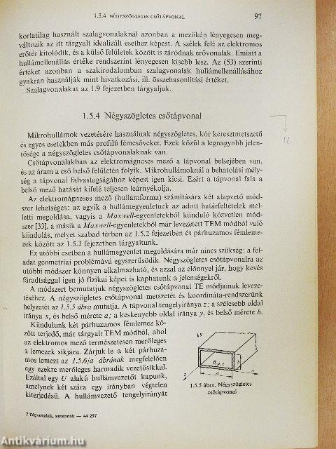 Tápvonalak, antennák, hullámterjedés