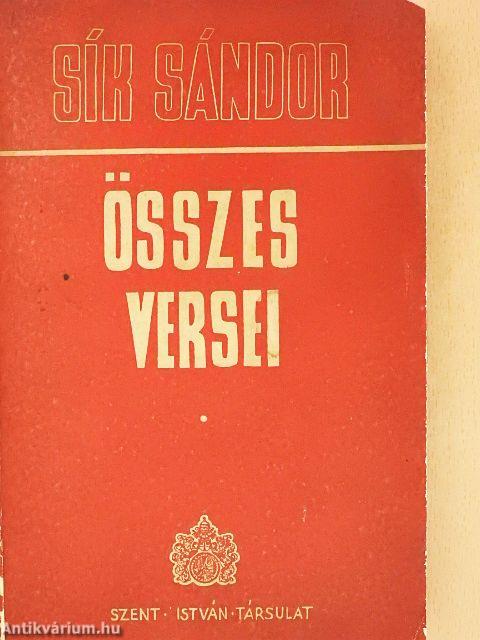 Sík Sándor összes versei
