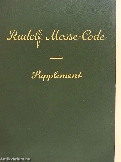 Rudolf Mosse-Code Supplement