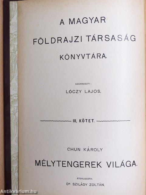 Mélytengerek világa
