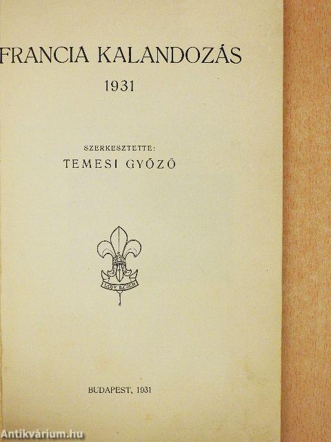 Francia kalandozás 1931