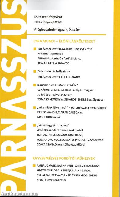 Parnasszus 2026/2