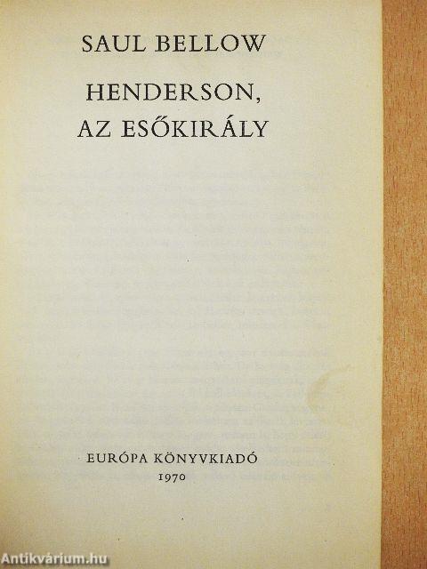 Henderson, az esőkirály