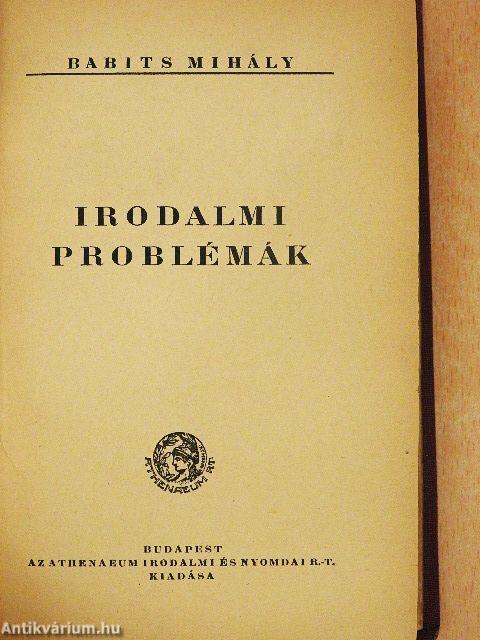 Irodalmi problémák