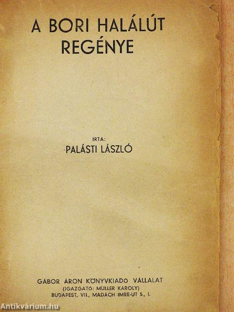 A bori halálút regénye