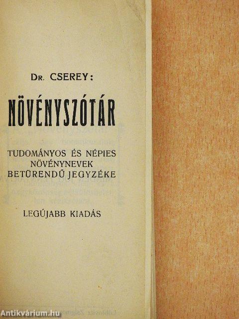 Növényszótár