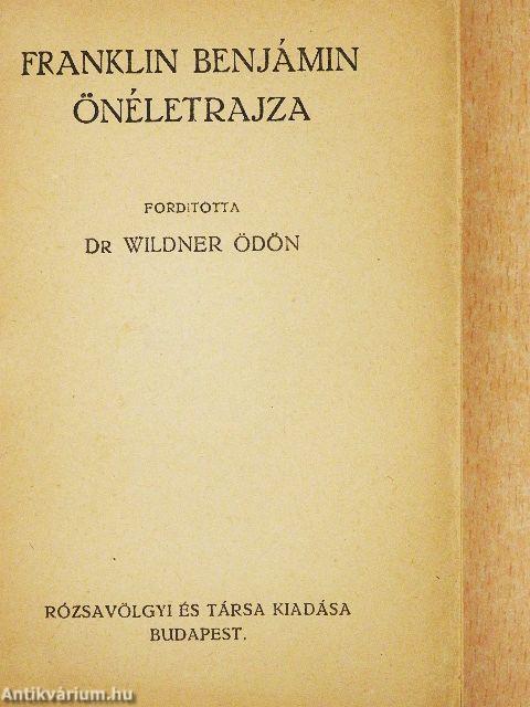 Franklin Benjámin önéletrajza