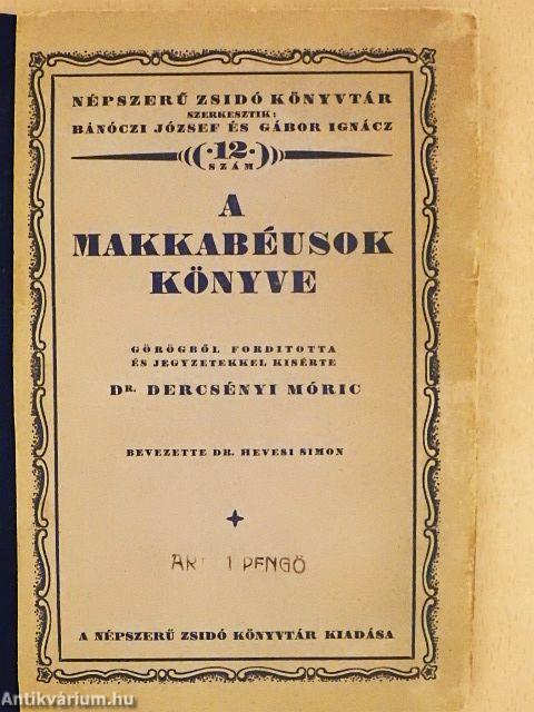 A Makkabéusok könyve
