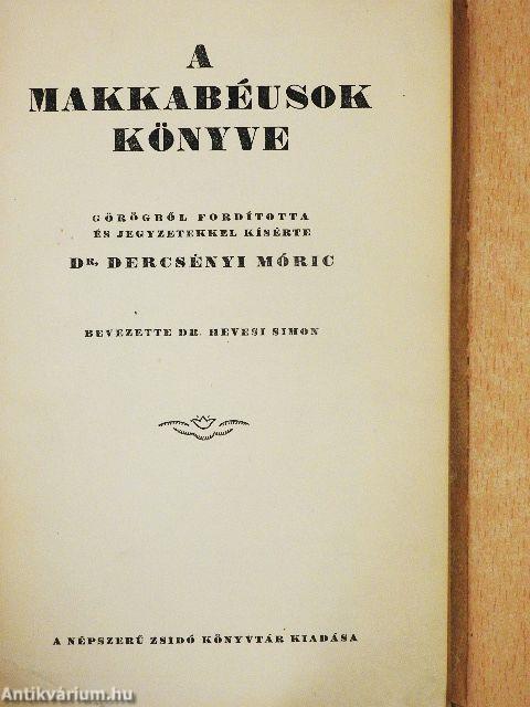 A Makkabéusok könyve