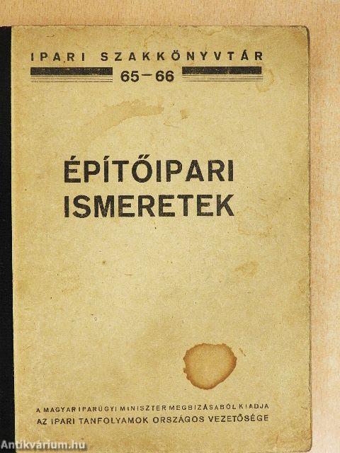 Építőipari ismeretek