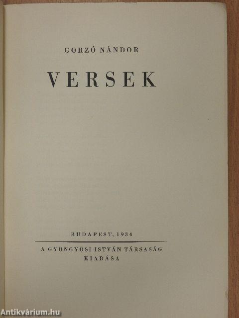 Versek (dedikált példány)
