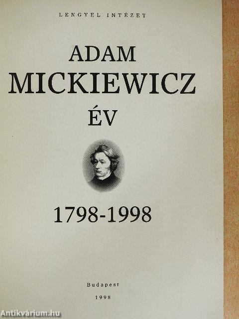 Adam Mickiewicz év 1798-1998