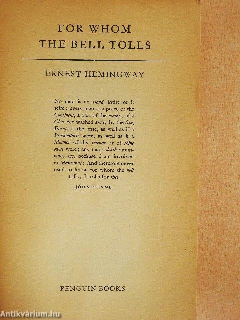 For Whom the Bell Tolls