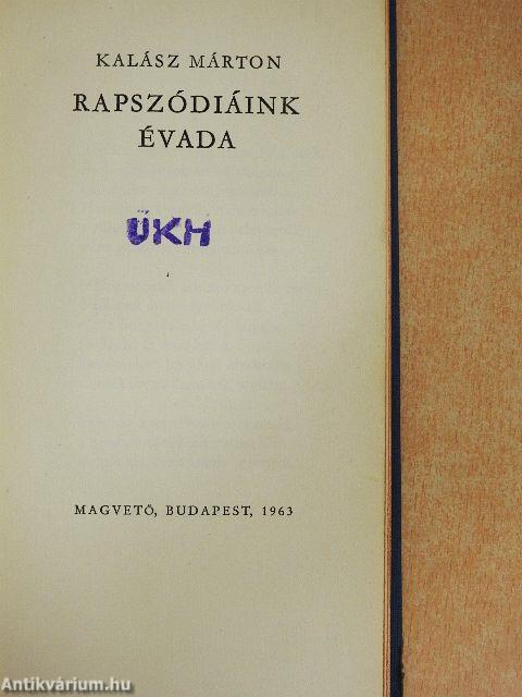 Rapszódiáink évada