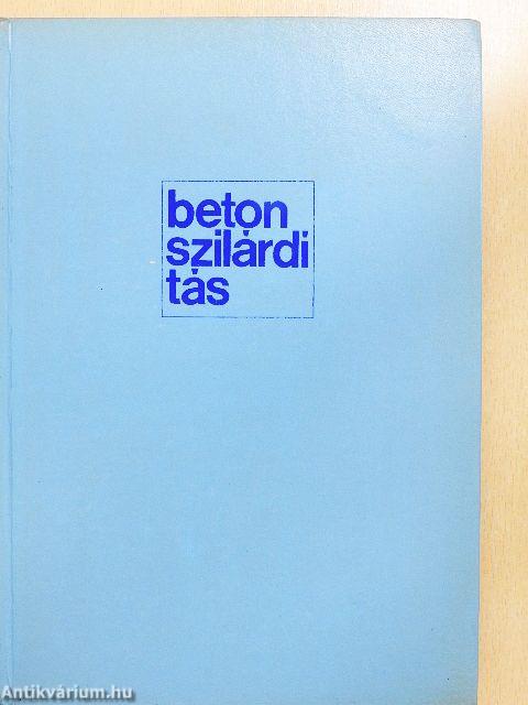 Betonszilárdítás