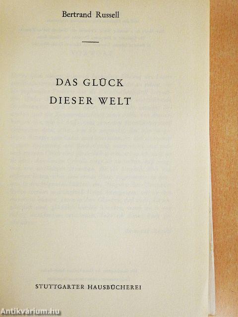 Das Glück dieser Welt