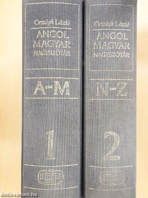 Angol-magyar nagyszótár 1-2.