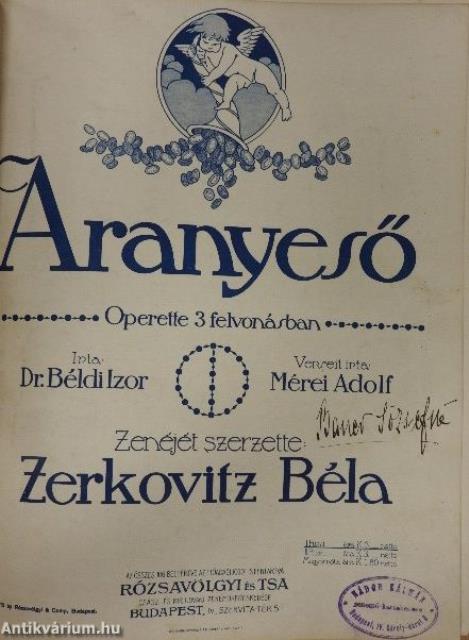 Operettek - egyedi kottagyűjtemény