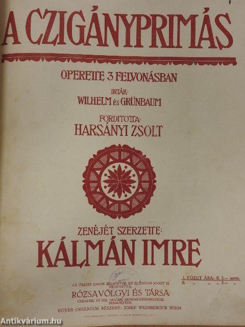 Operettek - egyedi kottagyűjtemény