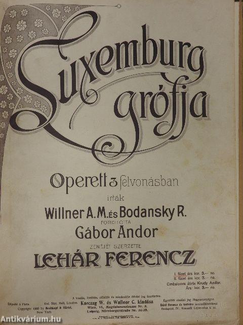 Operettek - egyedi kottagyűjtemény
