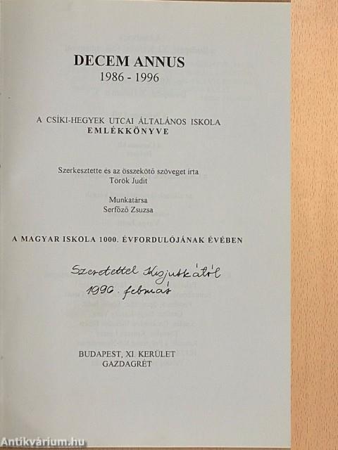 Decem Annus 1986-1996