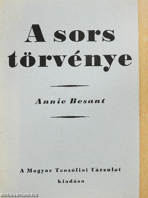 A sors törvénye