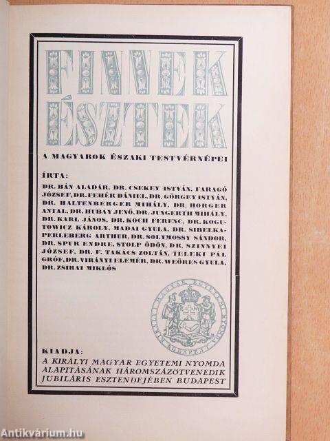 Finnek, észtek