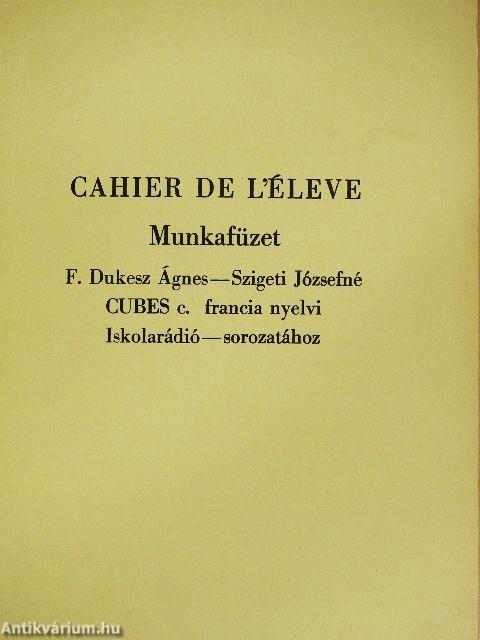 Cahier de l'éleve - Munkafüzet