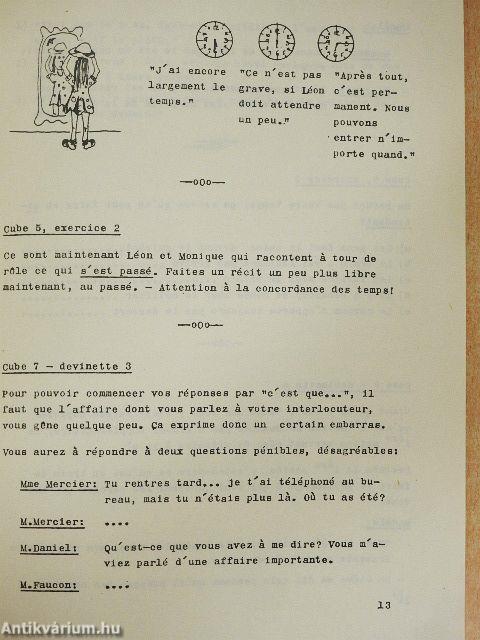 Cahier de l'éleve - Munkafüzet