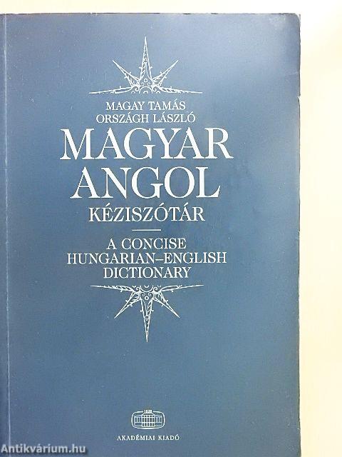 Magyar-angol kéziszótár