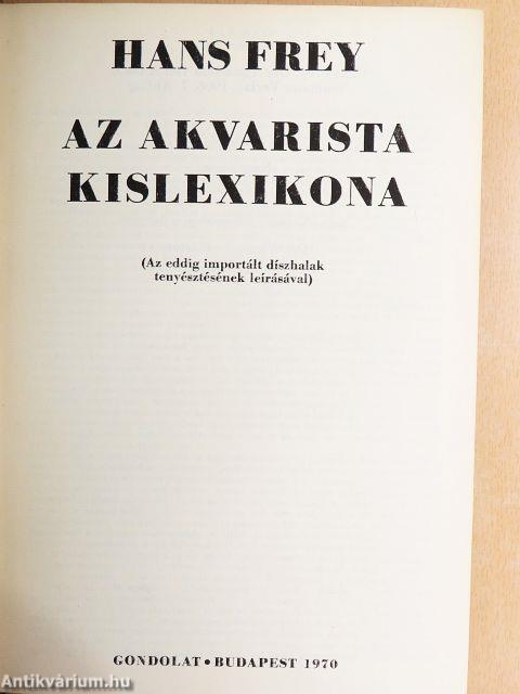 Az akvarista kislexikona