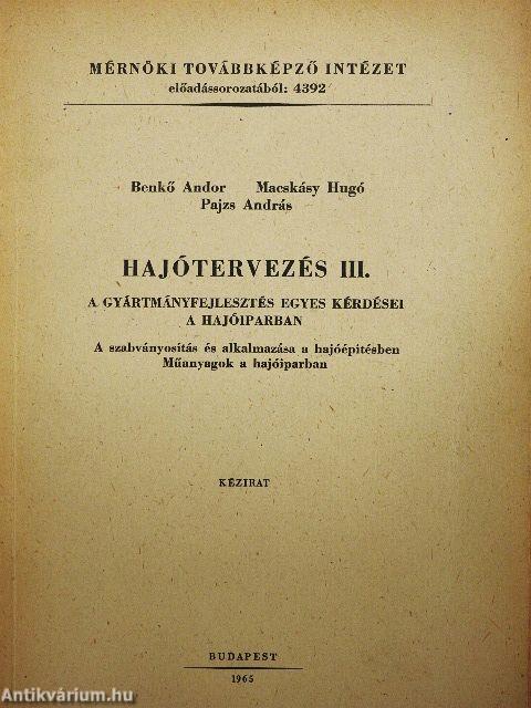 Hajótervezés III.