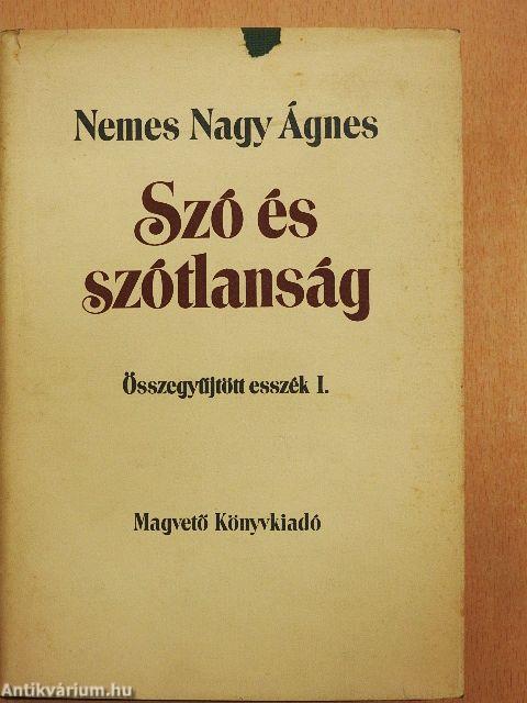 Szó és szótlanság